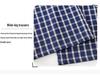 Women's Blue Plaid High-Waist Wide-Leg Summer Pants: New 2026 Fashion, Casual, Floor-Length Drape Design.