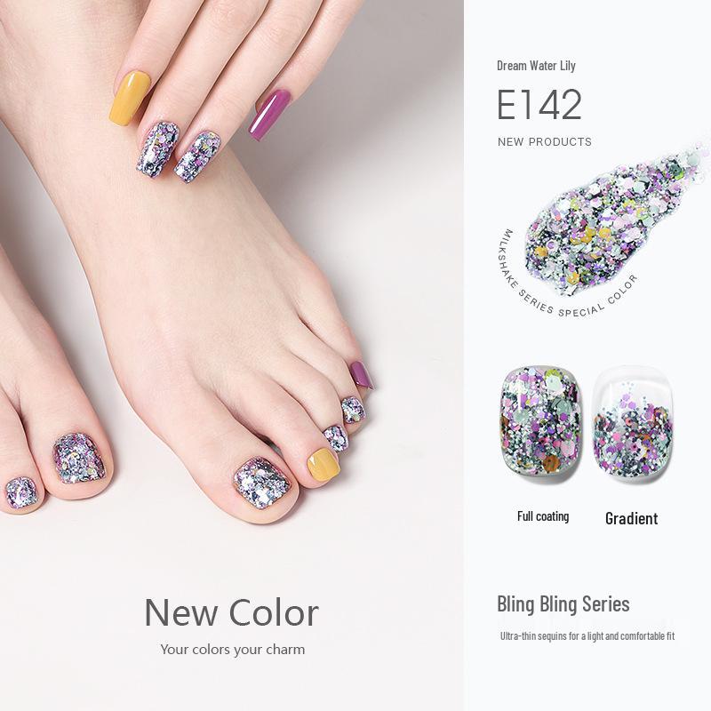 

Дофаминовый нейл-арт: Набор гель-лаков с блестками цвета винограда и сливы 2025