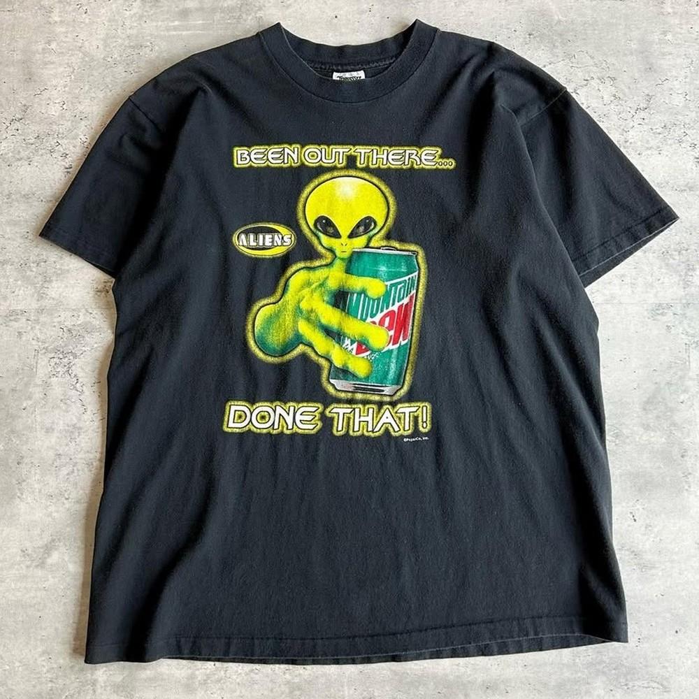 Винтажная футболка с ретро-графикой Alien MTN Dew Унисекс S5XL Унисекс футболка XL
