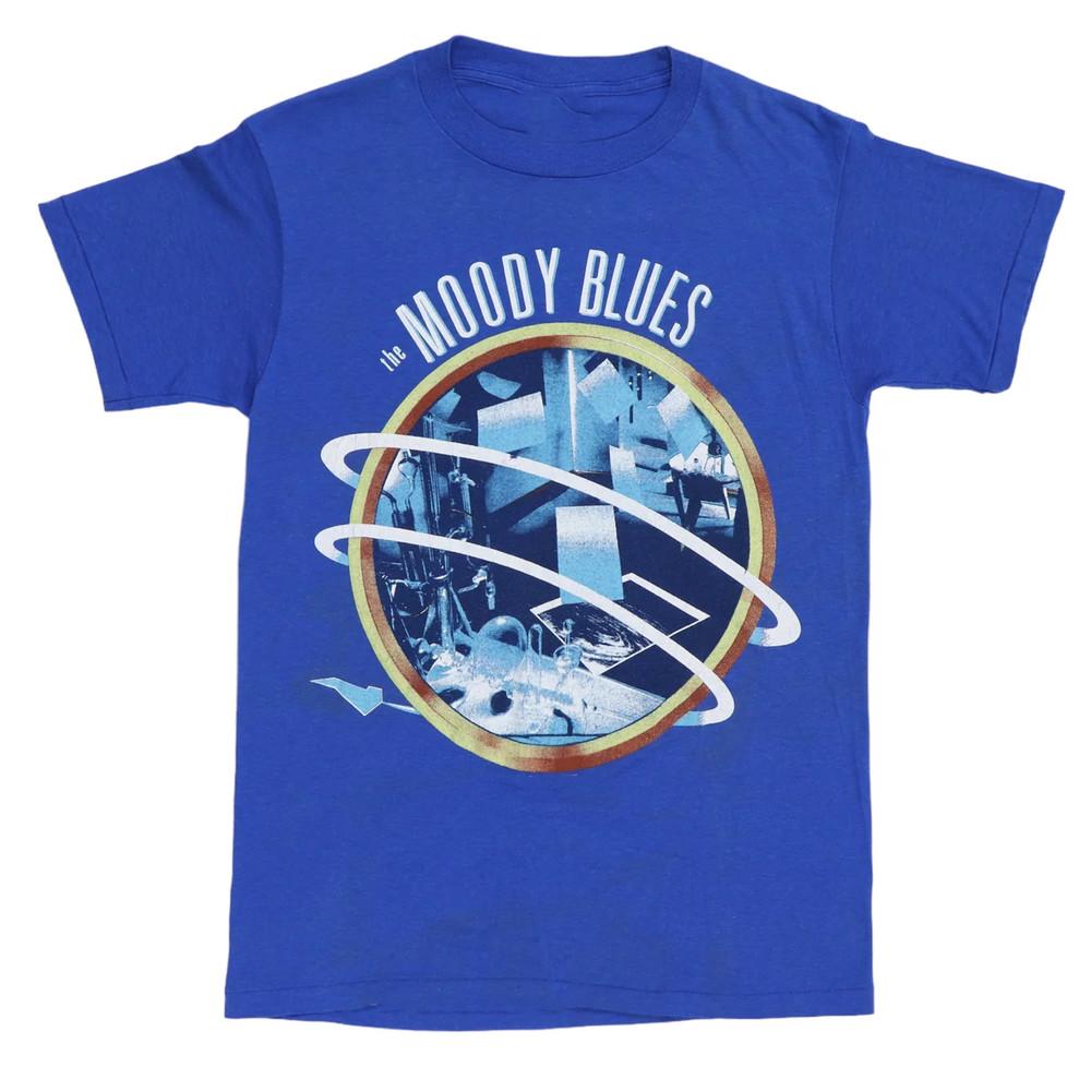 

vintage 1986 Moody Blues Short Sleeve Blue All Size T-Shirt HH76 Unisex T-Shirt L