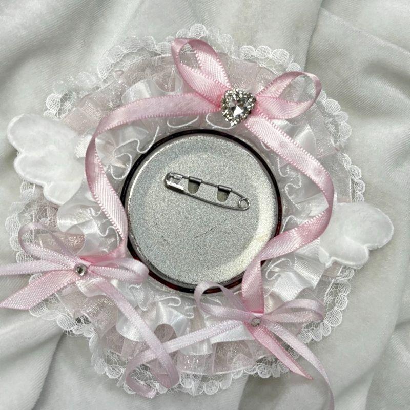 

badge bow y2k accessories ita bag accessories ita bag accessories 58-75mm ita bag inner badge holder ita bag insert bow