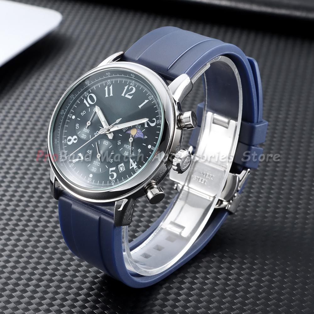 18mm 20mm 22mm 24mm Silikon-Uhrenarmband für Omega für Seiko Armband Wasserdichtes Gummi-Uhrenband Schnellverschluss Herrenarmband