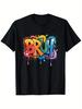 Boys' Funny Faces, Teen Doodle Aesthetic T-Shirt