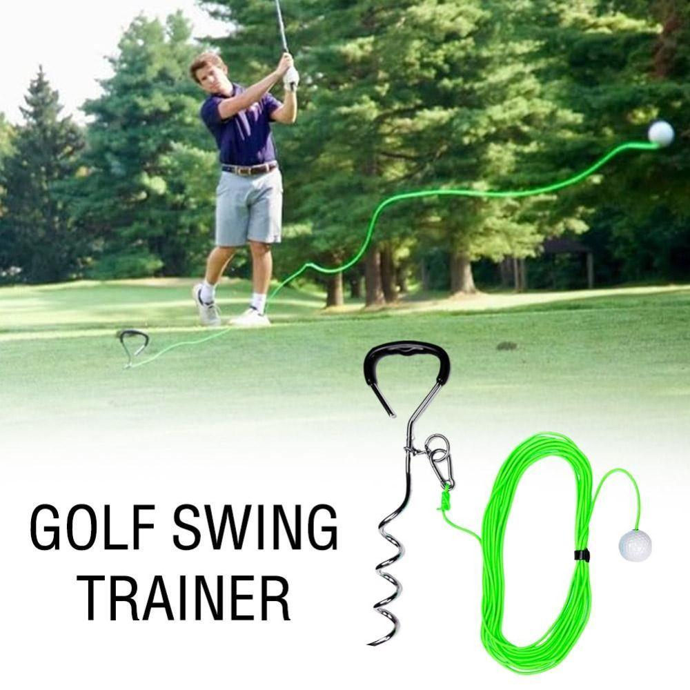 WIth Ground Nails Golf Training Rope 55.11IN Length Golf Training Tool  Golf Swing Practice
