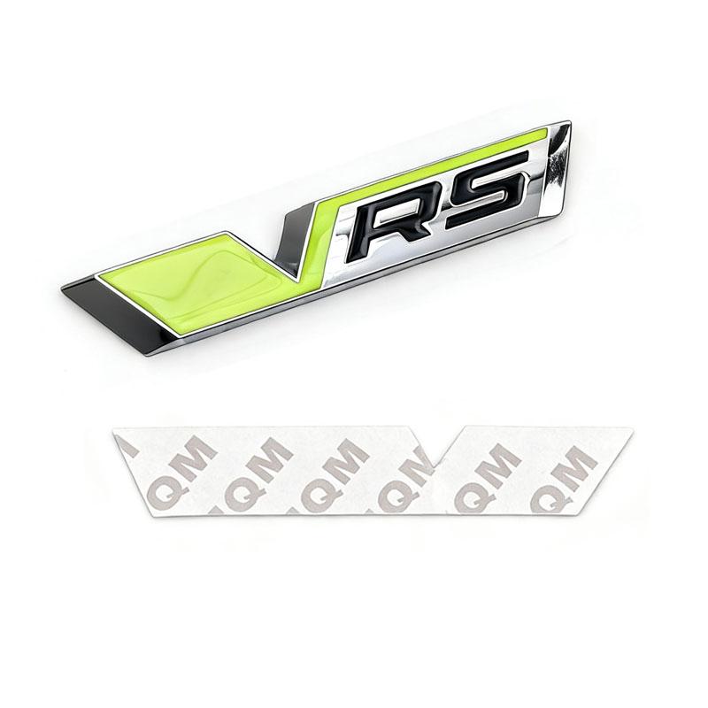 CXUX8 Car 3D Metal Logo Grill Trunk Emblem Badge Sticker Decals For Skoda VRS Octavia 1 2 3 5 Fabia Rapid Superb Kodiaq KAROQ 4x4 YETI