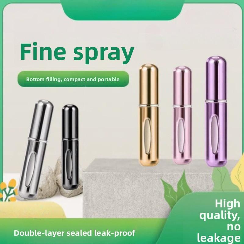 Flacon parfum de 5 ml cu umplere pe la bază, sub-flacon parfum cosmetic cu liner din plastic, flacon cu pulverizator cu presiune