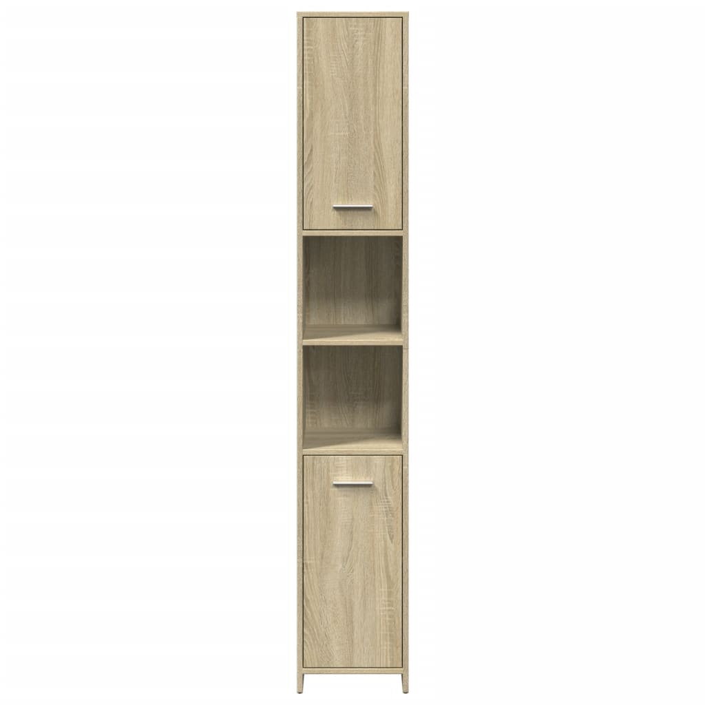 4 piece Bathroom Furniture Set in Sonoma Oak Particleboard