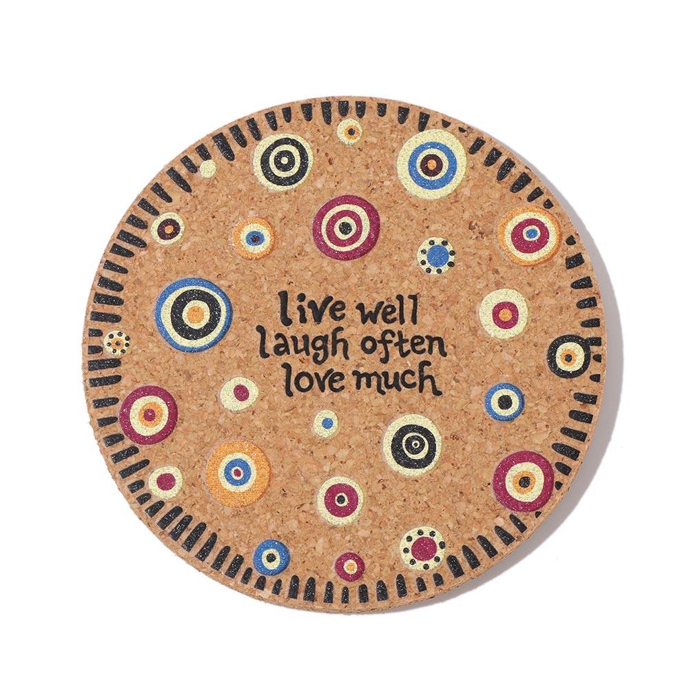 Durable Tableware Decor Mug Holder Non-slip Tea Coasters Heat Resistant Wooden Cup Mat Cork Coasters Anti-hot Heat Pad