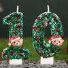 Christmas Bear Number Candles: Holiday Cake Toppers & Decorations