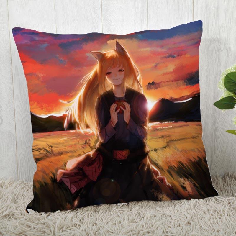 Spice And Wolf Pillow Cover Customize Pillow Case Modern Home Decorative Pillowcase For Living Room 45X45Cm A19.12.13