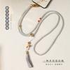 Original Handmade Long Crossbody Phone Chain with Glass Beads and Tassels In a New Chinese Style
