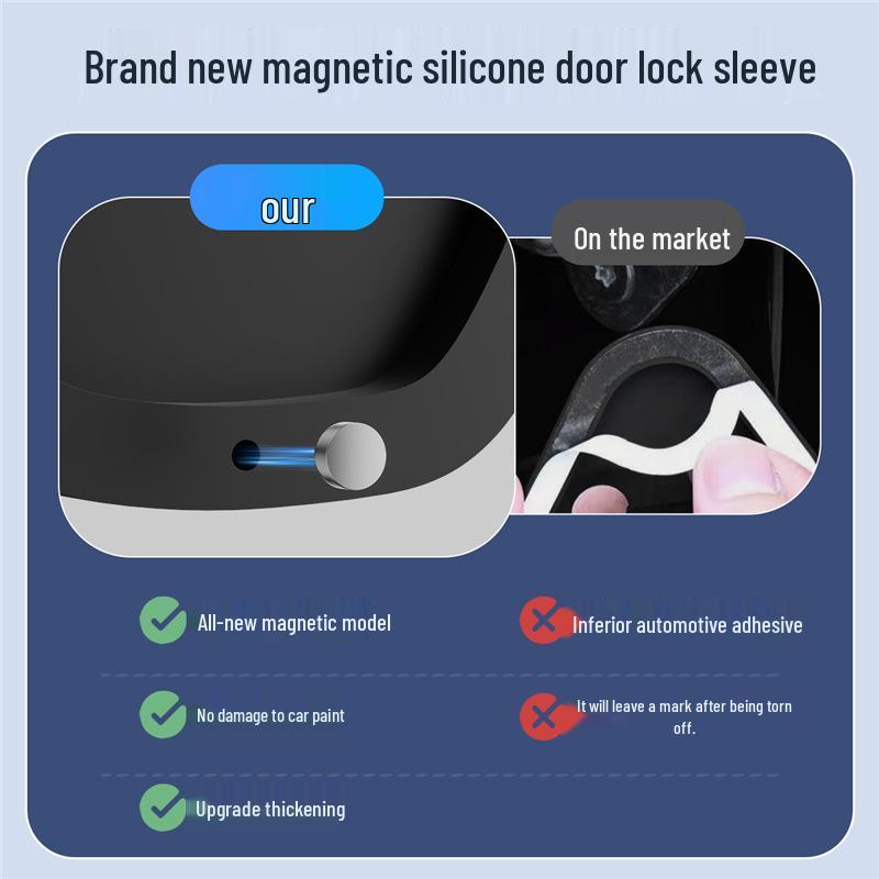 DS Car Door Lock Buckle Protection & Vibration Dampening Pad for Silent Door Closing