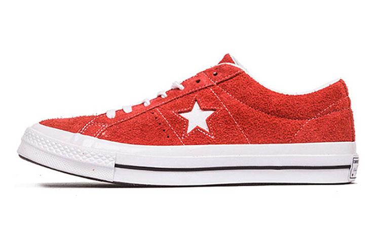 One Star Converse Ox Red Suede 158434C 45