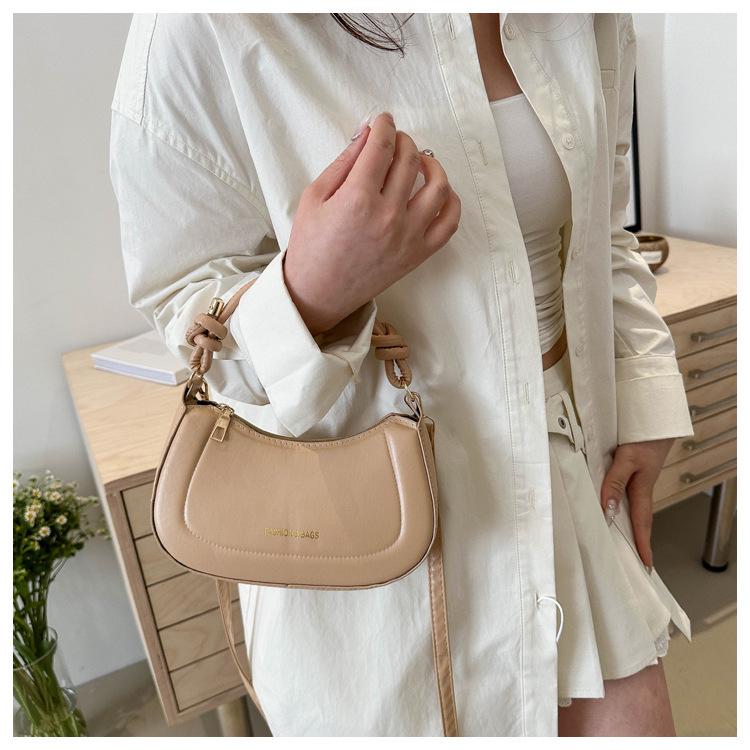 2025 Korean Retro Solid Color Crossbody Handbag - Women's Fashion Square Bag