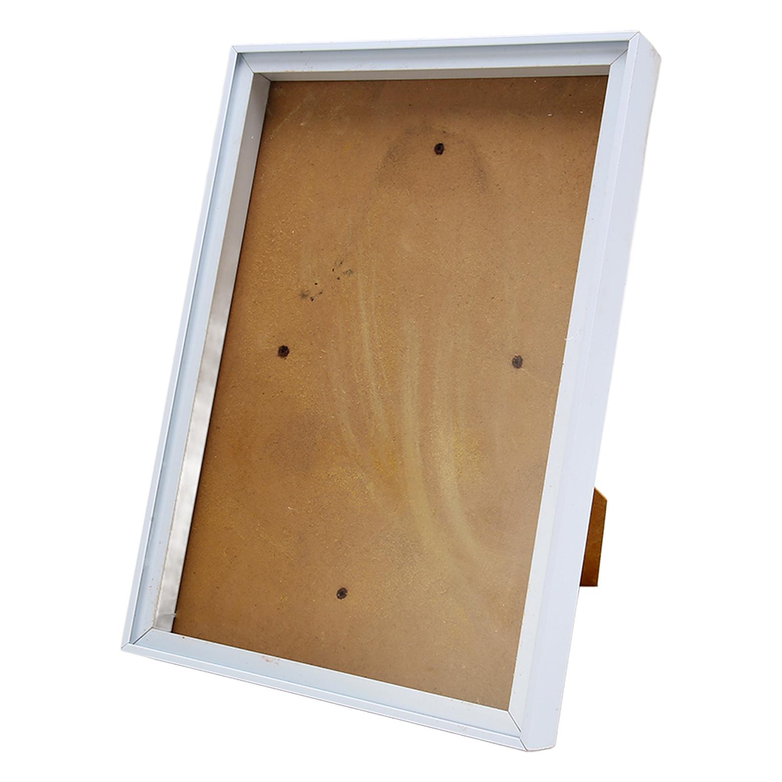 

Picture Frame with Bracket Easy to Disassemble Plastic Decorative Photo Frame for Dried Flowers белый