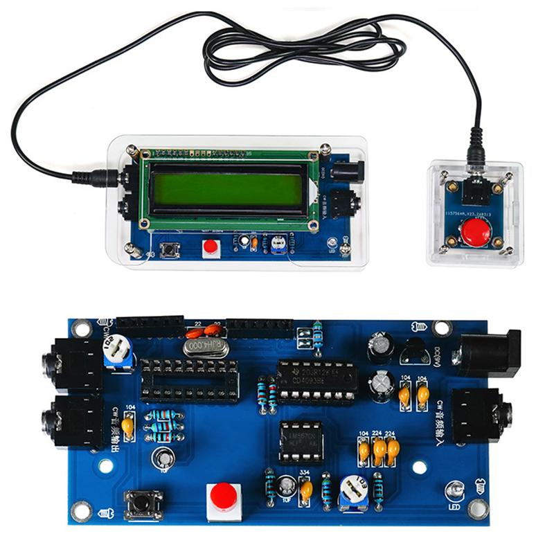 Dc 9V Diy Cw Trainer Decoder Kit Cw Decoder Morse Code Reader Lcd Display Radio Circuit Board Electronic Welding Practice Kits