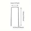 15/25/50 pièces Épingles de Paysage de Jardin Galvanisées en Forme de U pour Support de Plantes Sécurité et Protection des Fleurs