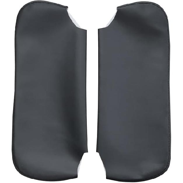 Sun Visor Cover Pair, Microfiber Leather, Black-Black Stitch Sun Visor Replacement Cover Skin Fits for 1993-2002 Chevy Camaro Pontiac Firebird
