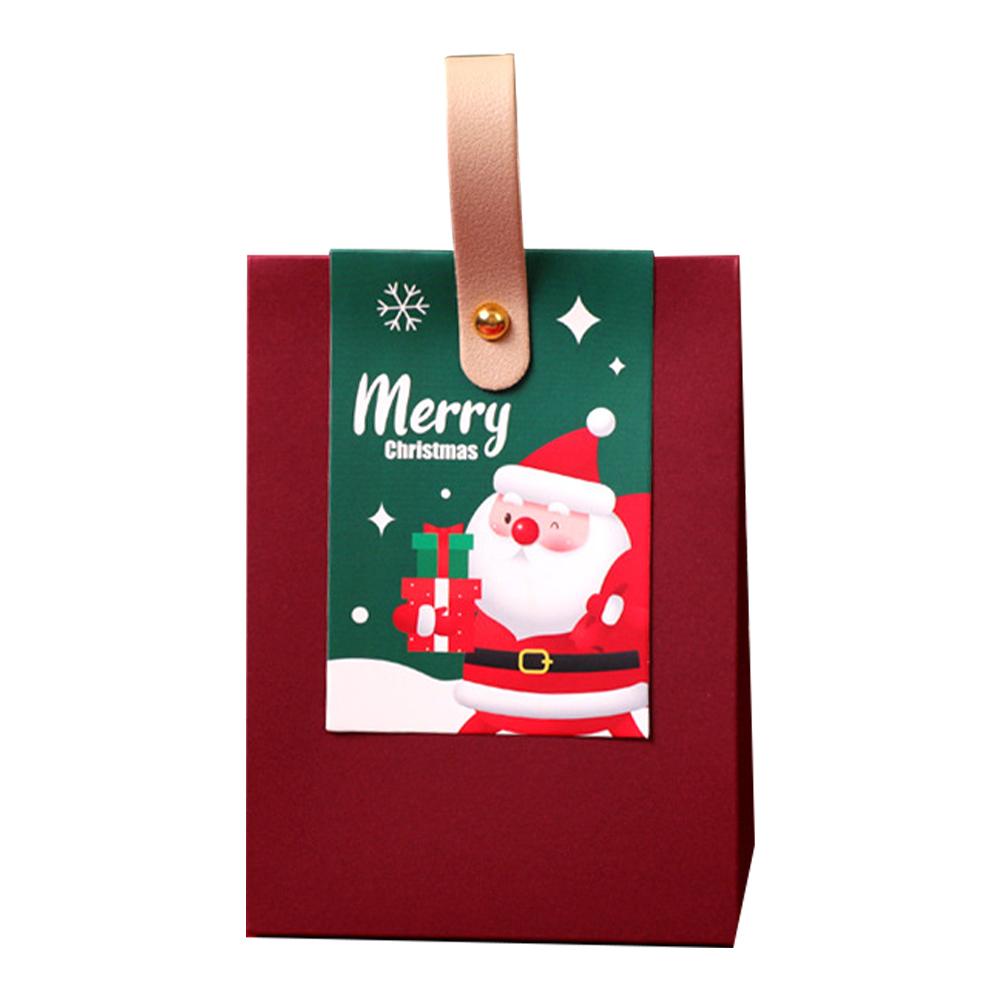 1pc Christmas Gift Boxe Santa Claus Candy Dragee Box Gift Packaging New 2024 Year Packaging Box V9S6