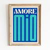 Poster Moderno con Stampa Colorata Amore Mio Arte da Parete Pittura su Tela Amore Per Soggiorno Decorazione Casa Idea Regalo San Valentino