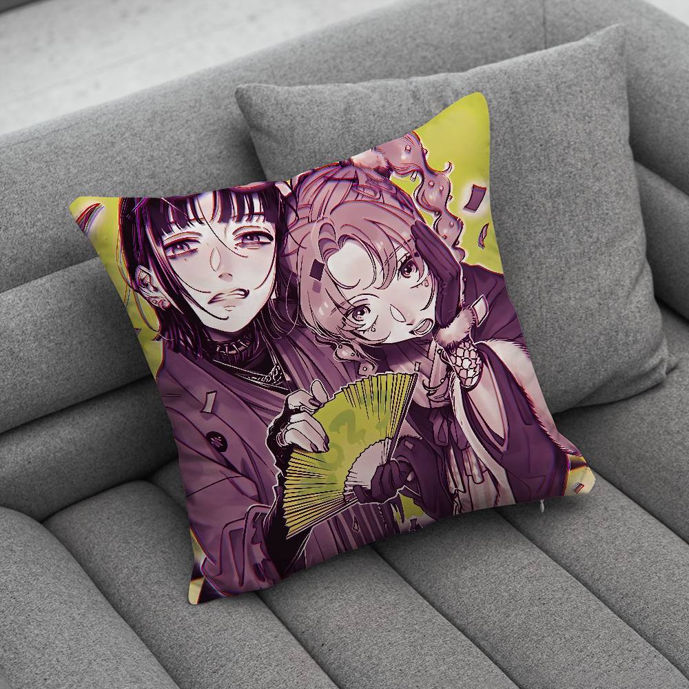 Aya Oosawa and Mitsuki Koga Pillow Case For Home Bedroom Car Office Decoration Living Room Sofa Cushion Cover Suitable