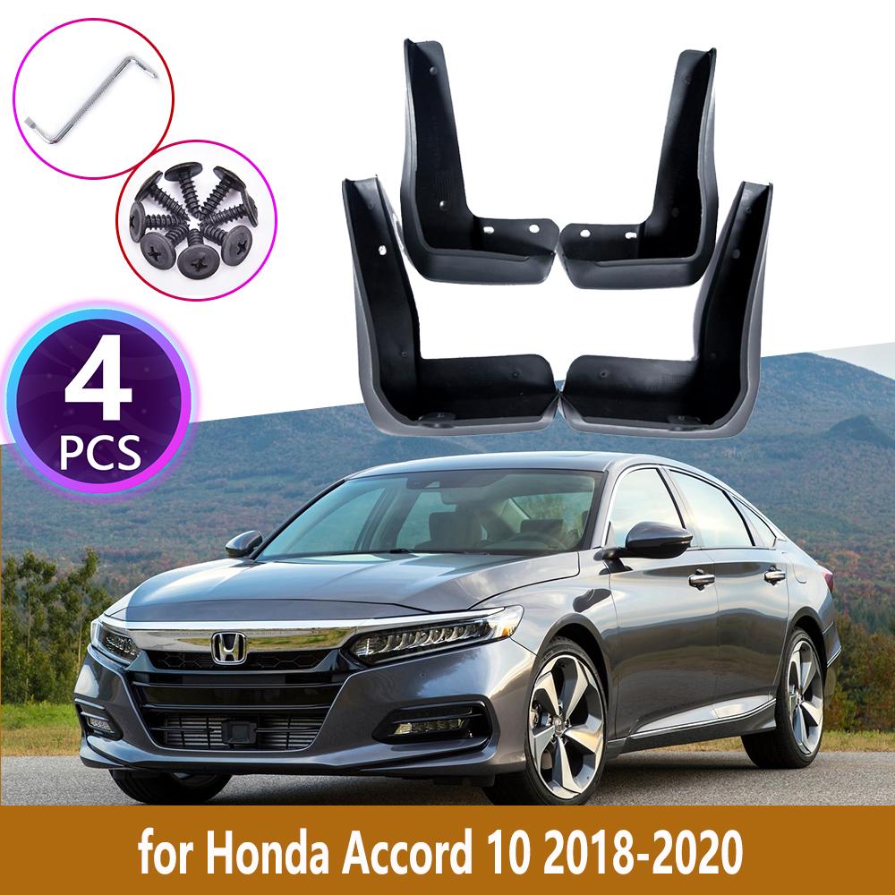 

4 шт., новые задние брызговики для Honda Accord 10 2018, облицовка, брызговики, брызговики, защита автомобиля