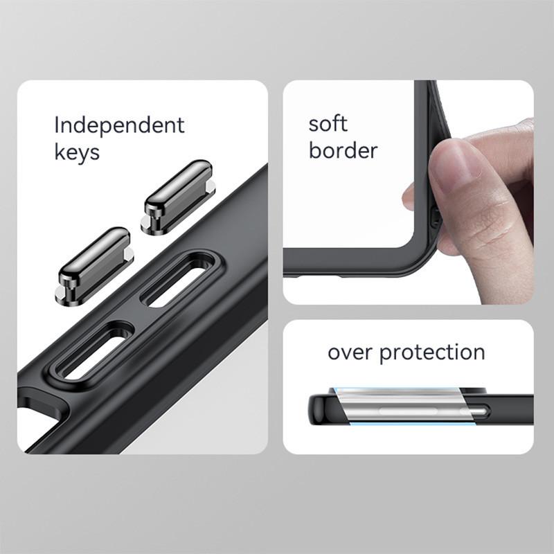 Przezroczyste etui PMMA do Asus Zenfone 11 Ultra 10 9 Zenfone11Ultra Zenfone10 Zenfone9 TPU Kolorowa miękka ramka Twarda obudowa