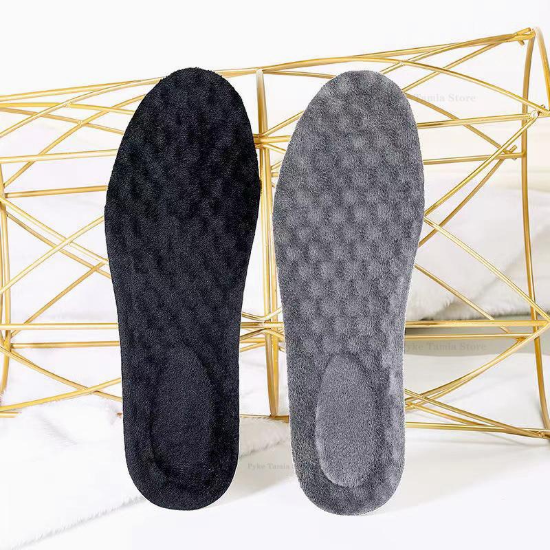 Self Heated Thermal Insoles Snow Boots Padding Winter Warm Plush Sports Insoles Men Women Thicken Soft Shoe Pads Cotton Inserts