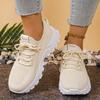 Women's Summer Lightweight Running Shoes - Trendy Flat Bottom Sneakers for Students and Casual Wear