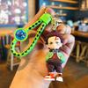 Anime Q Version Demon Slayer PVC Keychain Cute Nezuko Agatsuma Zenitsu Character Bag Pendant Car Anime Accessories Keychain