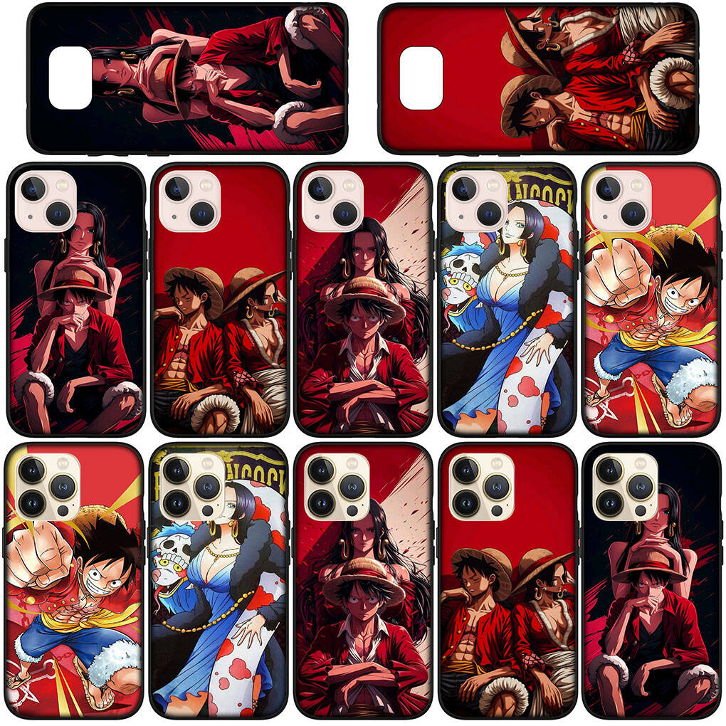 Phone Case for iPhone 17 15 16 Plus Redmi Note 14 12 11 13 Pro Max Huawei P30 P20 Lite OPPO A60 A80 A38 A54 Boa Hancock Funda One Pieces Luffy Cover