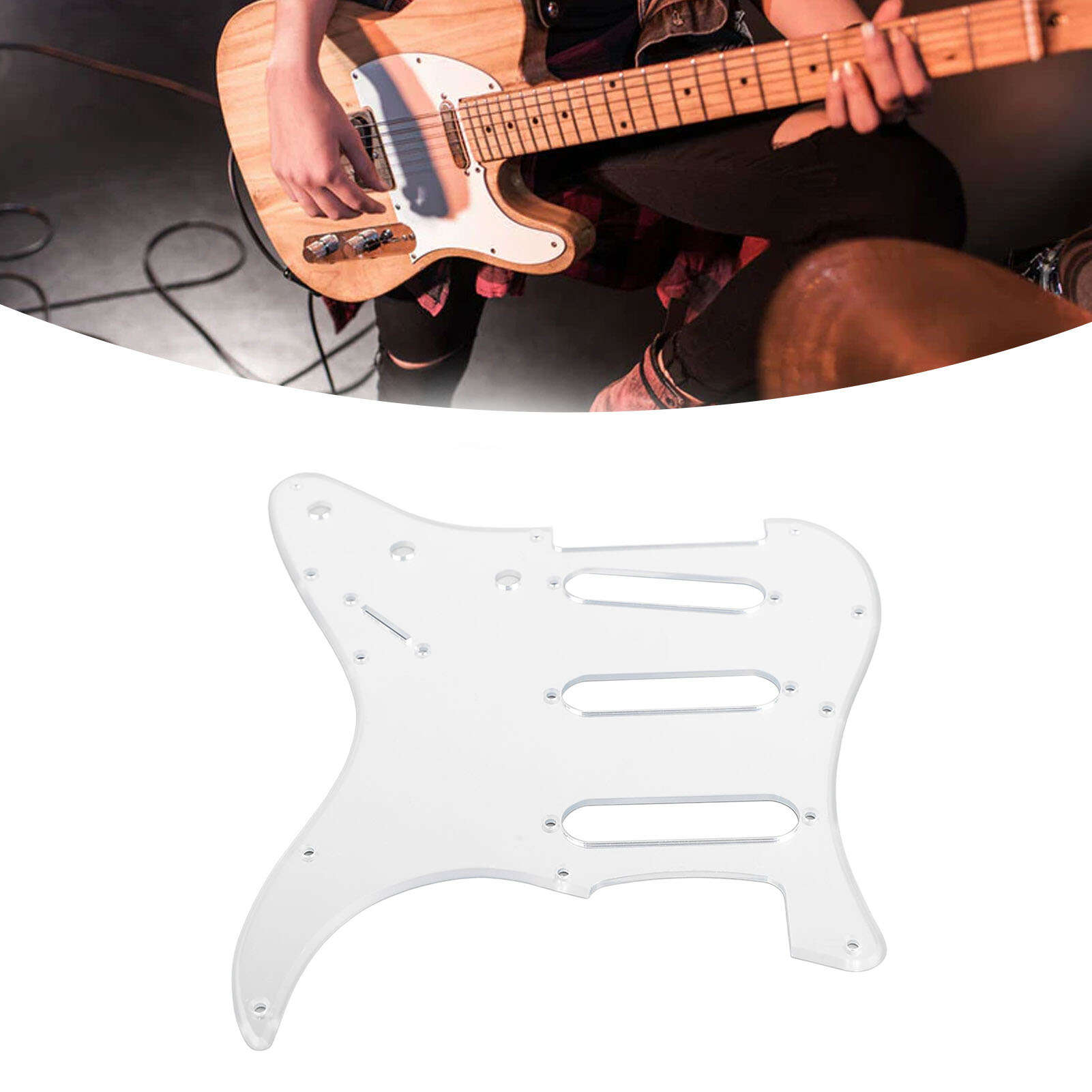 

Гитарный пикгард сменный алюминиевая фольга экранирование ПВХ защита от царапин гитарная защитная пластина