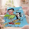 Classic Cartoon B-Betty BoopS Throw Summer Flannel Throw Blanket Soft Antistatic Washable KidFriendly Couch Bed