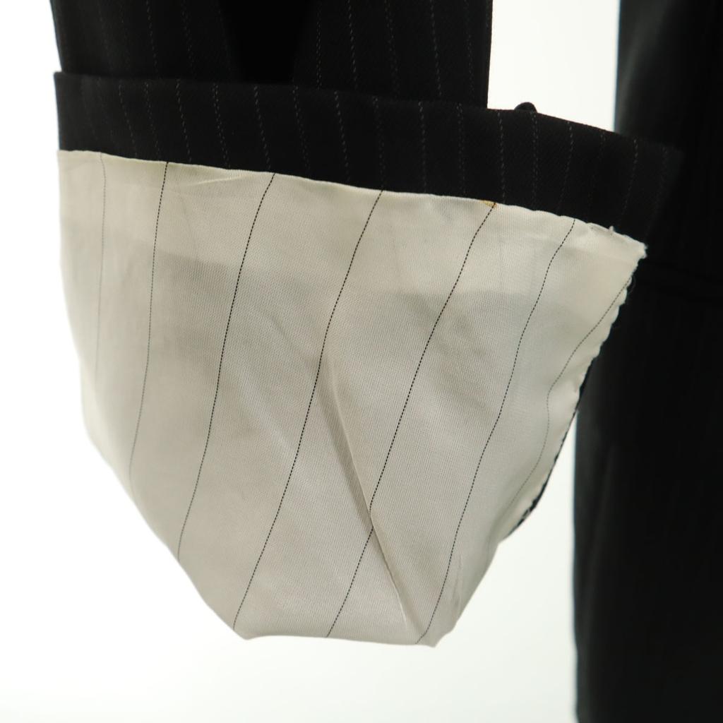 Ralph Lauren Striped Pattern Tailored Jacket 36 Black Men's Used