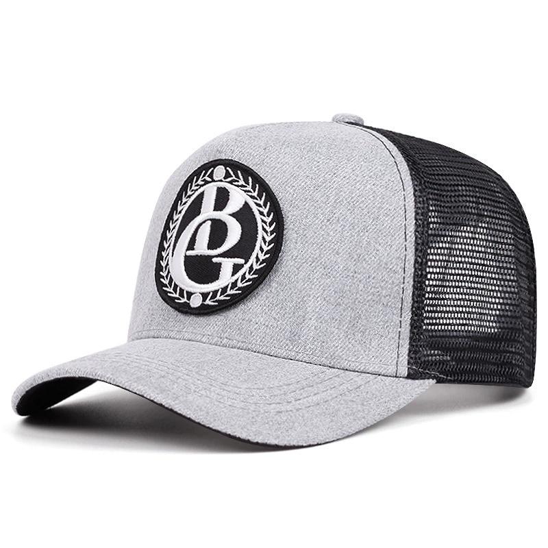 

Летняя сетчатая бейсболка Женская Мужская Объемная нашивка с буквами Кепка-снэпбек Повседневная Дышащая Унисекс Уличный Хип-хоп Тракер 54-61cm