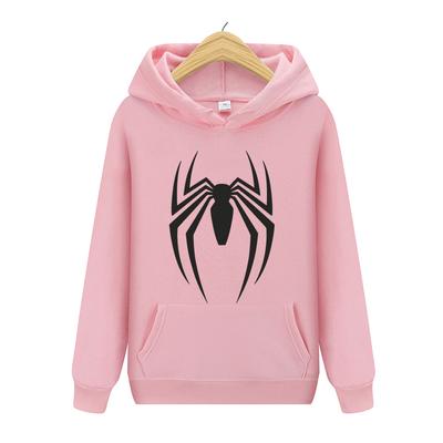 Spider Print Sweatshirt Fleece Spider Hoodie Ladies Casual Funny Loose Hoodie Women Hoodie Street Fashion