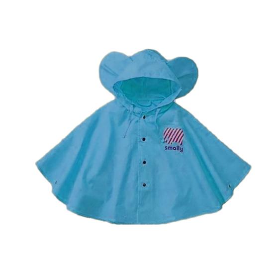 Симпатичный водонепроницаемый детский плащ с большими ушками и пуговицами для детей от 1 до 8 лет, накидка от дождя L