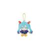 Gundam 45th Anniversary X Hatsune Miku Chibi Plush Sitting Mascot Collectible Toy