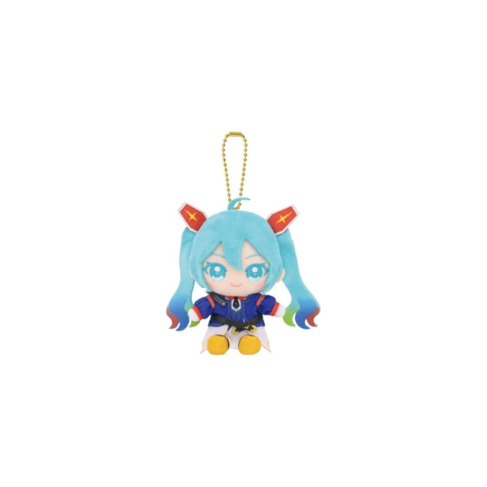 Gundam 45th Anniversary x Hatsune Miku Chibi Plush Sitting Mascot Collectible Toy