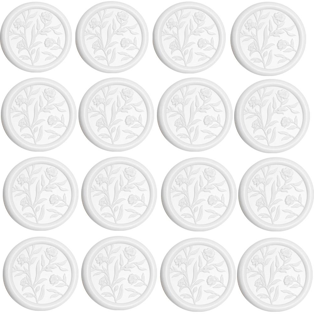 

50pcs Wax Seal Stickers - 3D Floral Wedding Invitation Envelope Seals, Self-Adhesive Stickers,for Invitations, Christmas