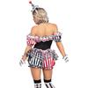 Halloween circus show, clown costume trainer cosplay suit clown female costume onesie