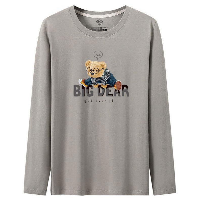 QICED Spring and Autumn New Thin Section Men's Long-sleeved T-shirt Slim Small Shirt Shirt Bottoming Shirt