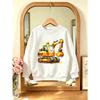 1 pièce Happy Digger: Le Sweat à Col Rond Joyeux Excavateur pour Garçons,