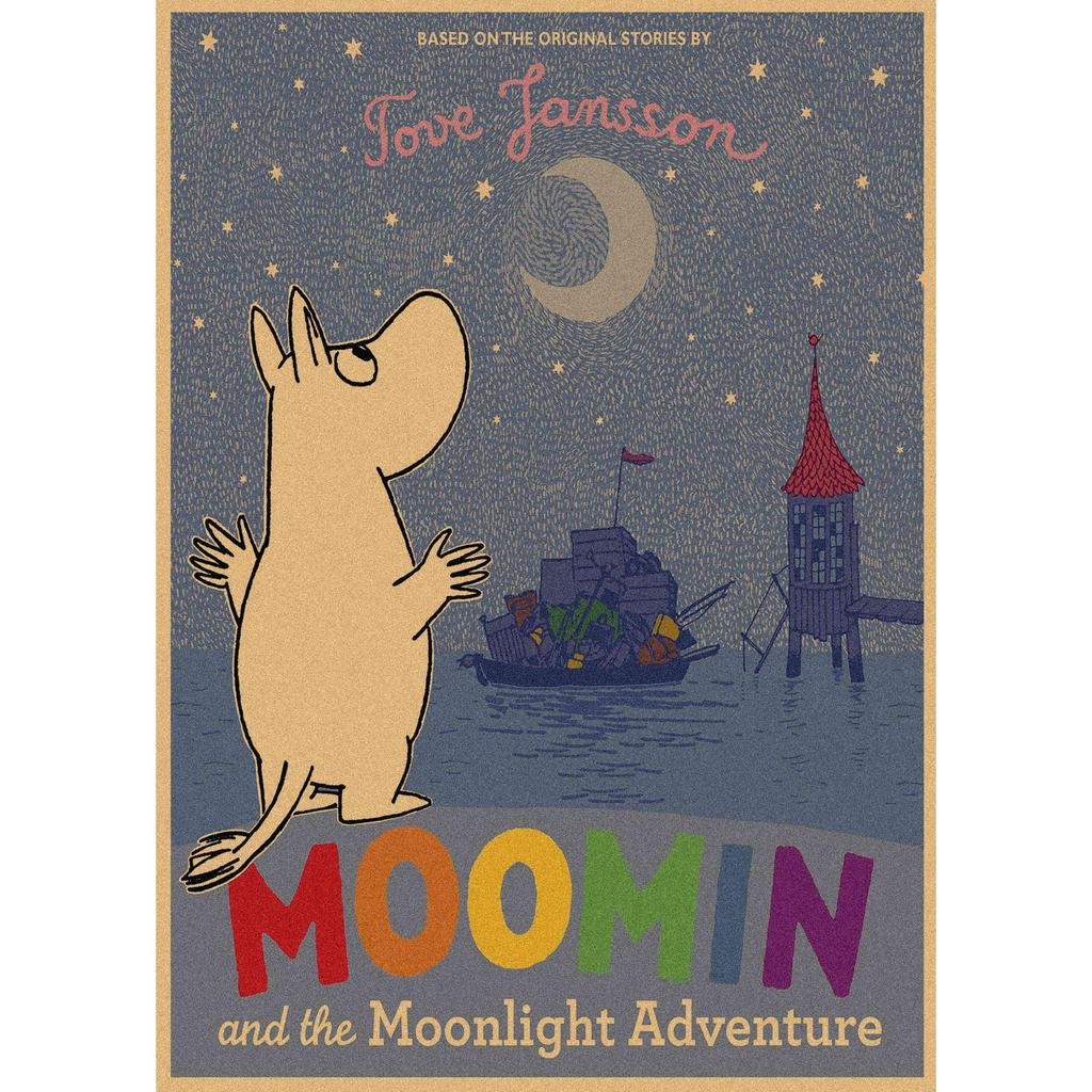 Moomin Family Retro Cartoon Poster Wall Art Mural 397