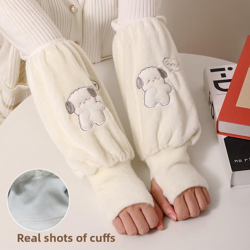 Sleeve Cover Female Fall and Winter Long Office Down Jacket Sleeve Work Anti-dirty Set Children Hand Sleeve Head