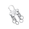 Steel Keychain with Secure Rotating Clip Strong Key Holder Sea Creature Key Accessories for Commuting & Adventures