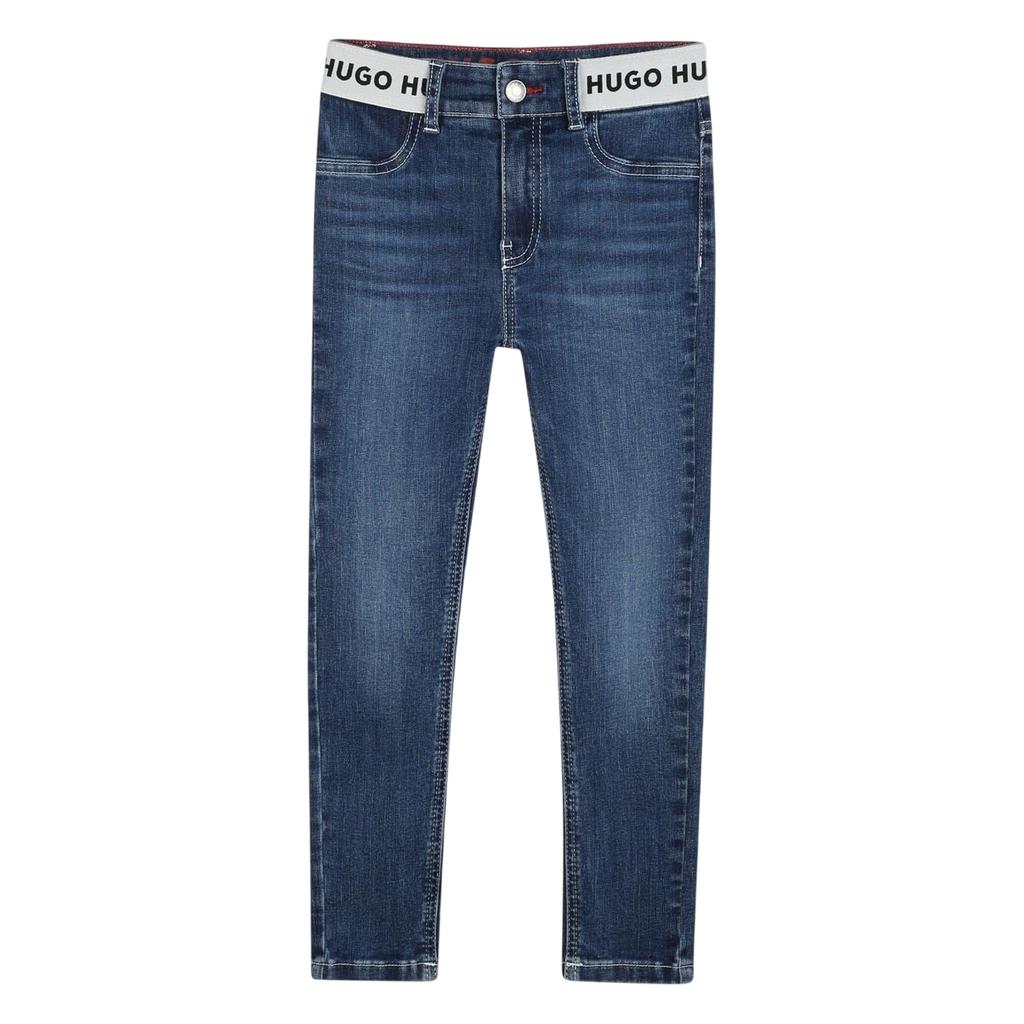 Hugo Boys Denim Logo Skinny Jeans