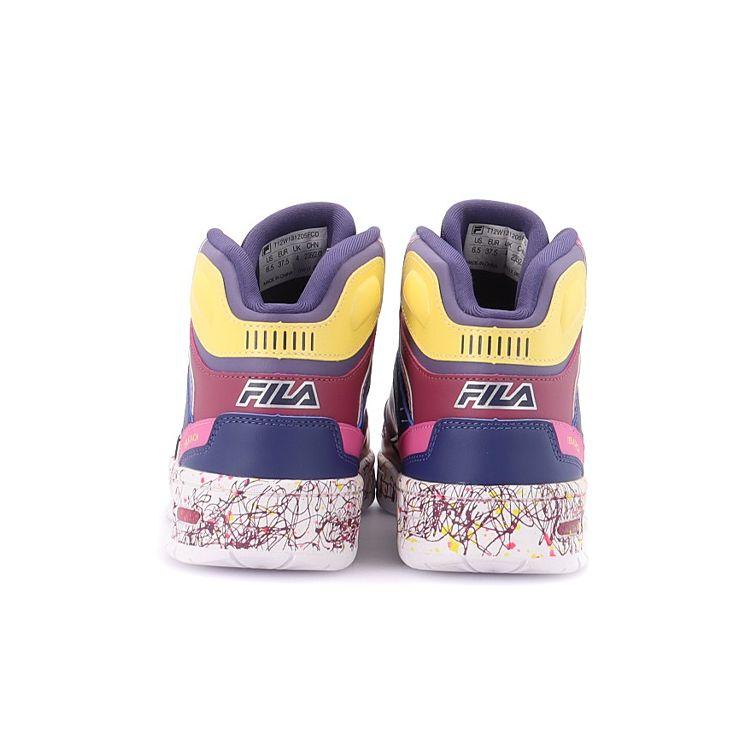 Fila Fusion Teratach Dämpfung Mid-Top Retro Basketballschuhe Damen Sneaker Blau Lila T12W131205FCD