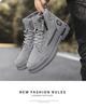 2025 Autumn/Winter Men's High-Top Leather Martin Boots - New Fashion Workwear Shoes