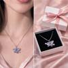 Sweet Elegant Style Love Sphere Necklace Light Luxury Design Zircon Necklace  Valentines Day Gift